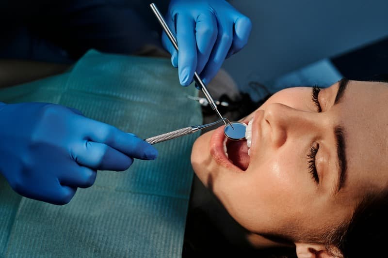 Smiling patient